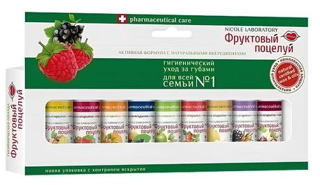Фото Помада губная Michel Фруктовый Поцелуй микс, набор 9 шт.