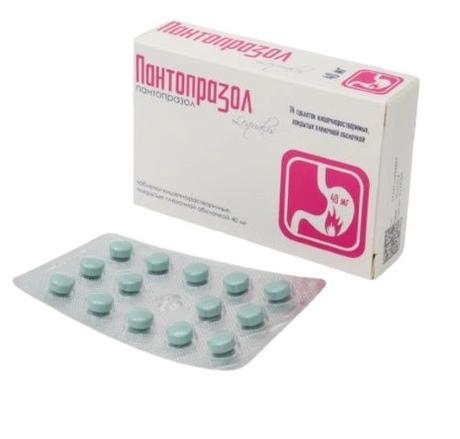 Фото Пантопразол, таблетки кишечнорастворимые 40 мг, 14 шт.