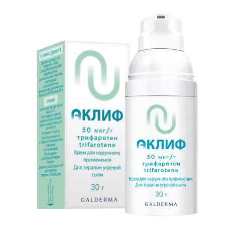 Фото Аклиф, крем для наружного применения 50 мкг/г 30 г, 1 шт.