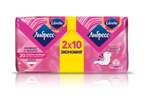 Фото Прокладки Libresse Ultra Normal с мягкой поверхностью, 20 шт.