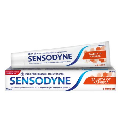 Фото Зубная паста Sensodyne Защита от кариеса с фтором, 75 мл