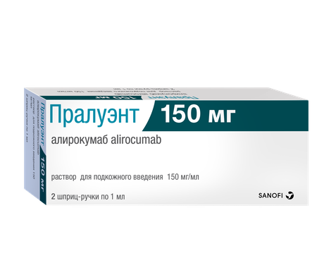 Фото Пралуэнт, р-р п/к введения 150 мг/мл, шприц-ручка 2 мл, 1 шт.