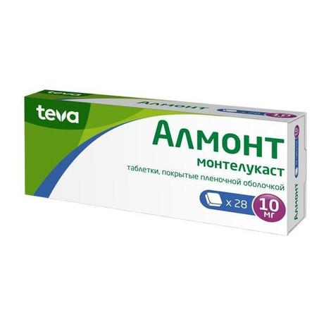 Фото Алмонт, таблетки в пленочной оболочке 10 мг, 28 шт.