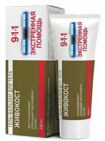 Фото 911 Живокост гель-бальзам для суставов 100 мл