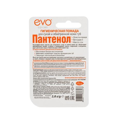 Фото EVO Пантенол помада гигиеническая 2,8 г, 1шт.