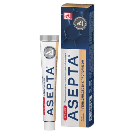 Фото Асепта, гель для десен (прополис) 10 г, 1 шт.