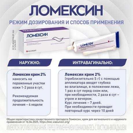 Alt Img Ломексин, крем вагинальный 2%, 78 г
