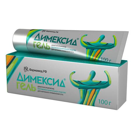 Фото Димексид, гель для наружного применения 25% 100 г, 1 шт.