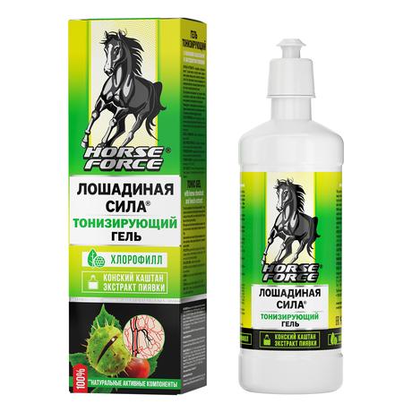 Фото Лошадиная Сила, гель тонизирующий для вен с конским каштаном и экстрактом пиявки 500 мл, 1 шт.