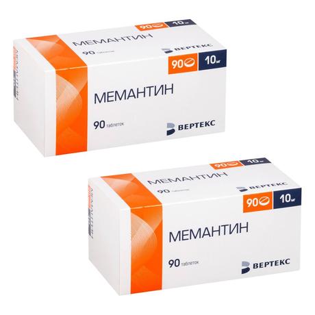 Фото Набор из 2-х уп. Мемантин-Вертекс таблетки 10 мг 90 шт.