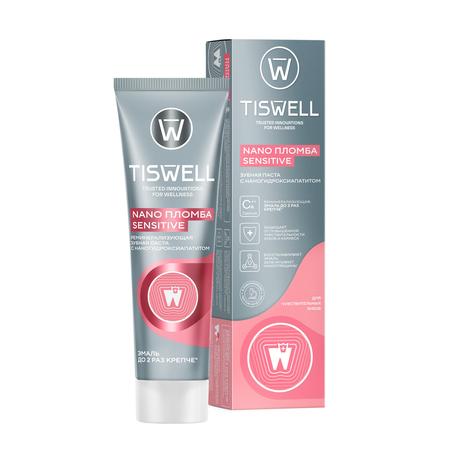 Фото TISWELL зубная паста реминерализирующая от кариеса с наногидроксиапатитом для чувствительных зубов 110 г, 1 шт.