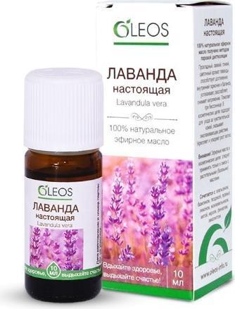 Фото Oleos, эфирное масло лаванды настоящей,10 мл