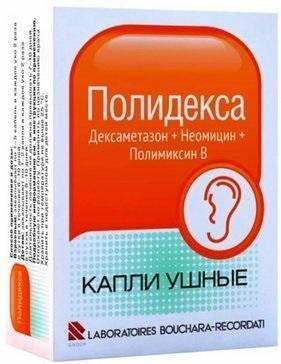 Фото Полидекса, капли ушные, 10,5 мл