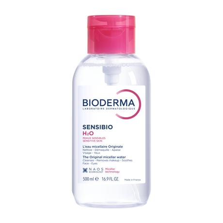 Фото Биодерма Сенсибио Н2О мицеллярная вода помпа, 500 мл
