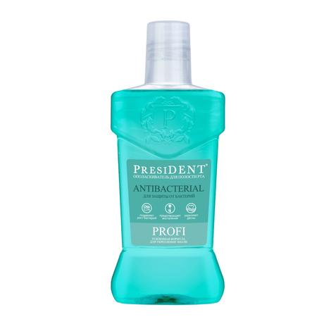 Фото ПрезиДент Профи, ополаскиватель с хлоргексидином для защиты от бактерий 250 мл, 1 шт.