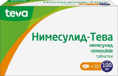 Фото Нимесулид-Тева, таблетки 100 мг, 30 шт. (Тева)