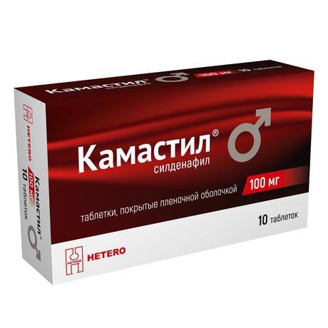 Фото Камастил таблетки, покрытые пленочной оболочкой 100 мг, 10 шт.