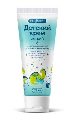 Фото Детский крем Легкий ComForte с витамином Е, 75 мл