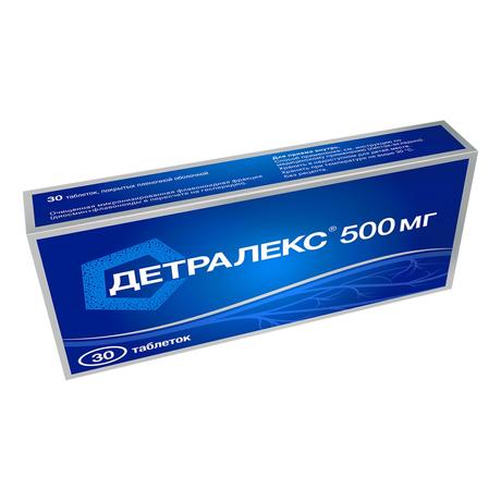 Фото Детралекс, таблетки покрытые пленочной оболочкой 500 мг, 30 шт.