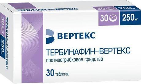 Фото Тербинафин-Вертекс, таблетки 250 мг, 30 шт.