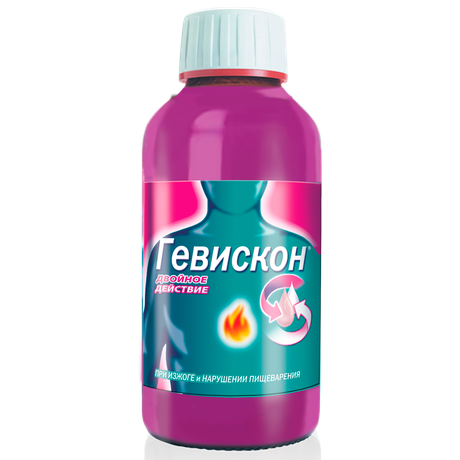 Фото Гевискон Двойное Действие, суспензия (мята), 150 мл