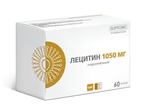 Фото Supreme Лецитин. Подсолнечный капсулы 1050 мг 1340 мг №60