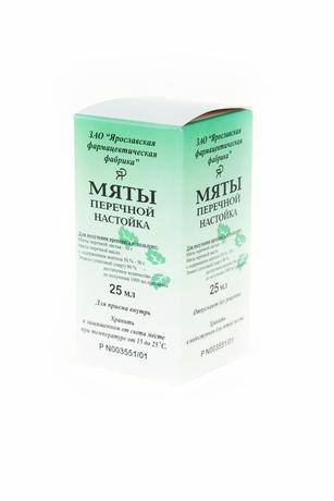 Фото Мята перечная настойка, флакон, 25 мл