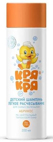 Фото Кря-Кря, шампунь детский легкое расчесывание (абрикос), 200 мл