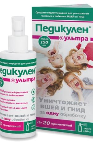 Фото Педикулен Ультра, средство педикулицидное от вшей и гнид, 150 мл
