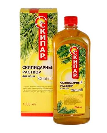 Фото Скипар желтый, раствор скипидарный с экт. целебных трав 1л