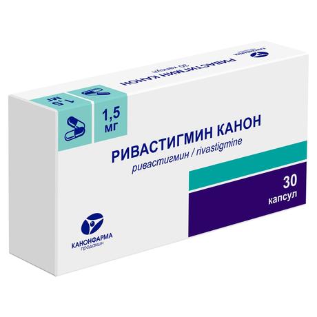 Фото Ривастигмин Канон, капсулы 1,5 мг, 30 шт.