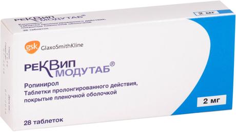 Фото Реквип Модутаб, таблетки пролонг. покрытые пленочной оболочкой 2 мг, 28 шт.