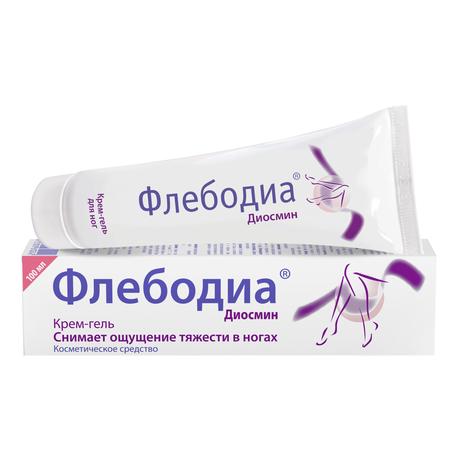 Фото Флебодиа, крем-гель для ног, 100 мл