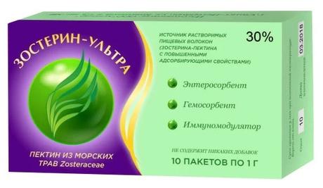 Фото Зостерин Ультра 30 %, порошок для приема внутрь, пакетие 1 г, 10 шт.