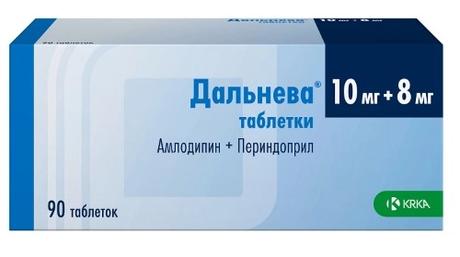 Фото Дальнева, таблетки 10 мг+8 мг, 90 шт.