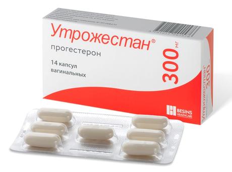 Фото Утрожестан, капсулы вагинальные, 300 мг, 14 шт.