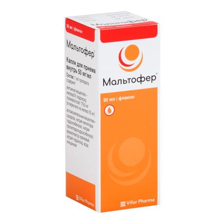 Фото Мальтофер, капли 50 мг/мл 30 мл, 1 шт.