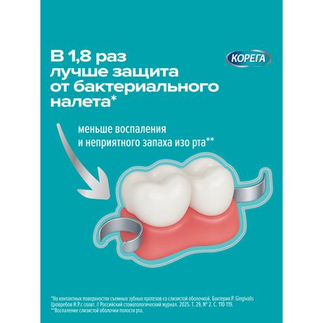 Фото Корега Экстра Сильный Мятный крем для всесторонней фиксации съемных зубных протезов до 12 часов, 40 г