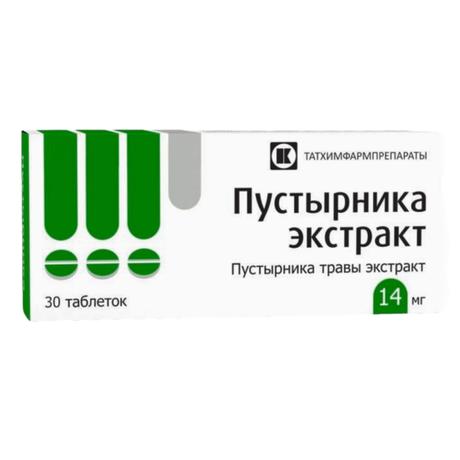 Фото Пустырника экстракт, таблетки 14 мг, 30 шт. (Татхимфармпрепараты)