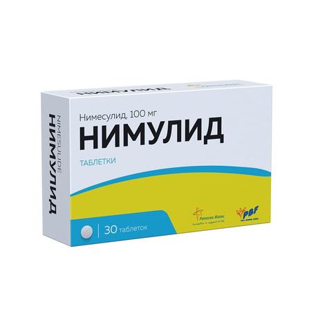 Фото Нимулид, таблетки 100 мг, 30 шт.