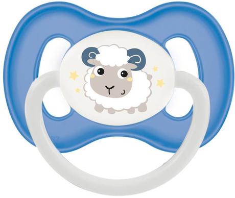 Фото Bunny & company, пустышка симметричная силиконовая (0-6 месяцев, голубой)