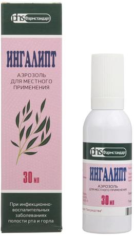 Фото Ингалипт, аэрозоль (Фармстандарт), 30 мл
