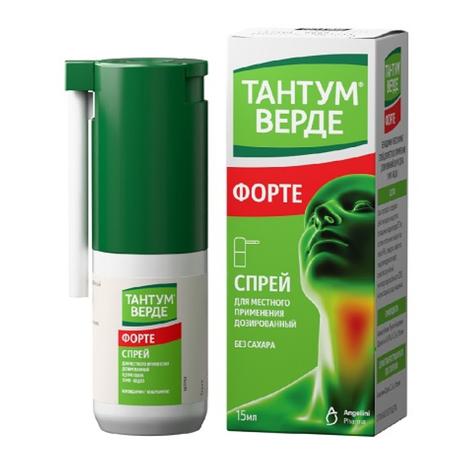 Фото Тантум Верде Форте, спрей 0.51 мг/доза, 15 мл
