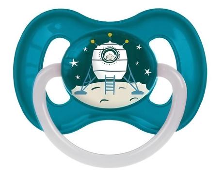 Фото Пустышка латексная круглая Space 0-6 (23/221), 1 шт.