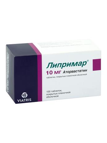 Фото Липримар, таблетки покрыт. плен. об. 10 мг, 100 шт.