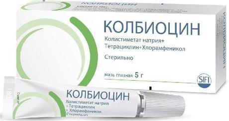 Фото Колбиоцин, мазь глазная, 5 г