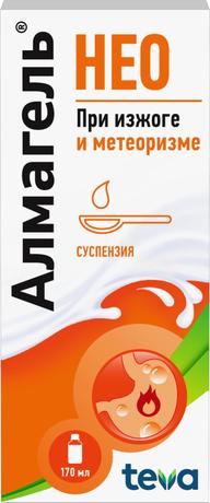 Фото Алмагель Нео, суспензия, 170 мл