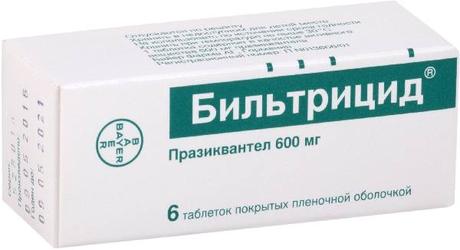 Фото Бильтрицид, таблетки покрыт. плен. об. 600 мг, 6 шт.