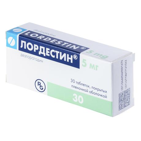 Фото Лордестин, таблетки покрыт. плен. об. 5 мг, 30 шт.