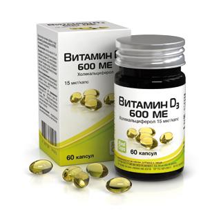 Фото Витамин D3 РеалКапс, капсулы 600 МЕ, 60 шт.